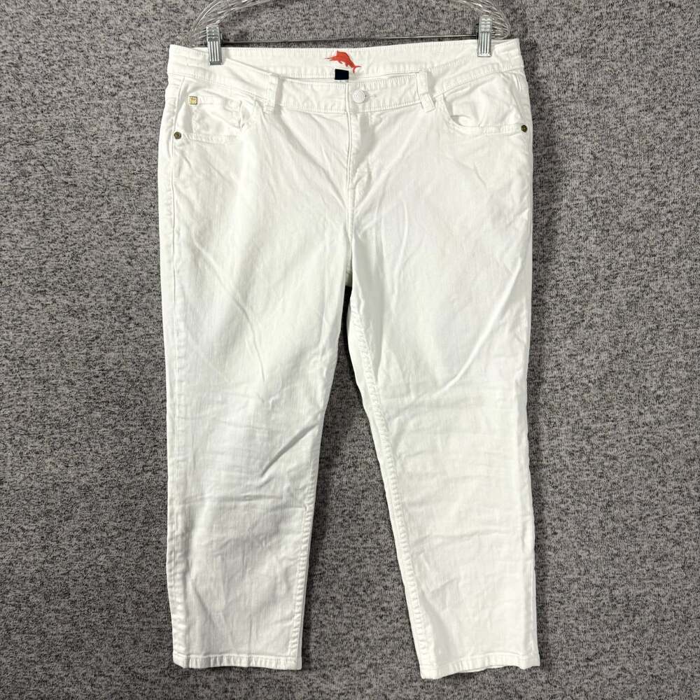 Tommy Bahama Denim Women’s Size 14 White Denim Cropped Jeans